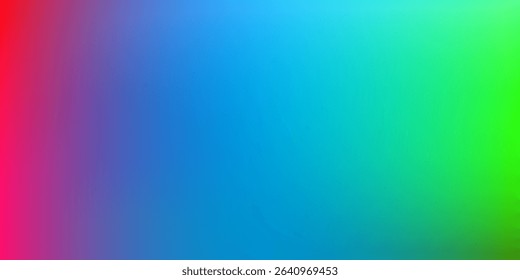 Bold gradient blend of red, blue, and green hues with vibrant transitions, ideal for colorful, energetic, and modern digital or abstract background designs.