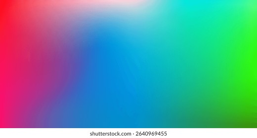 Bold gradient blend of red, blue, and green hues with vibrant transitions, ideal for colorful, energetic, and modern digital or abstract background designs.