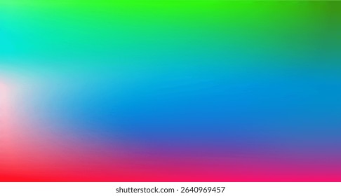 Bold gradient blend of red, blue, and green hues with vibrant transitions, ideal for colorful, energetic, and modern digital or abstract background designs.