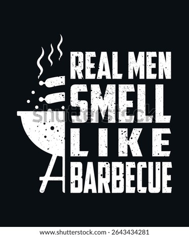 Bold graphic tee for grill masters who love the smell of barbecue. Bbq graphic design.