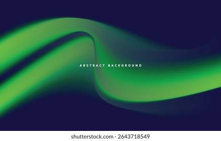 Bold Green Abstract Background with Contemporary Digital Art and Creative Aesthetic Design