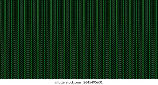 Bold green and black tribal-style diamond pattern with vertical symmetry and dynamic line art. Ideal for fashion, fabric, and ethnic-inspired designs.