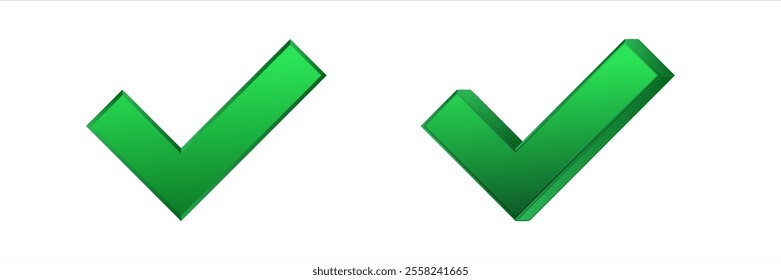 A bold green checkmark symbolizing completion, success, or approval in a task or process.