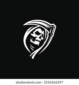 Bold Grim Reaper Logo for sale.