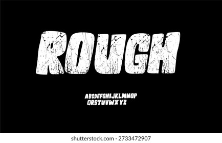 Bold grunge font with rough, cracked texture. Perfect for edgy posters, logos, branding, and street-style graphic design.
