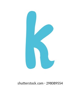 Bold hand drawn vector ABC letters. Vector illustration isolated on white background.