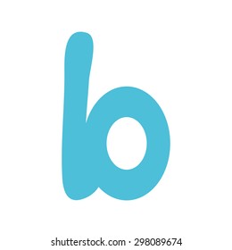 Bold hand drawn vector ABC letters. Vector illustration isolated on white background.