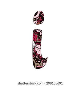 Bold hand drawn in Zentangle style vector ABC letters. Vector illustration isolated on white background.