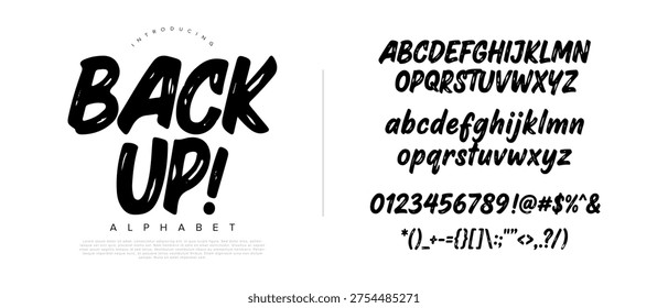 Bold hand-drawn marker font for energetic street style branding and creative comic poster typography designs
