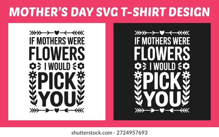 Fette, handgeschriebene Mutter zitiert Typografie für T-Shirts, Drucke und Geschenke. Dekorative Blumenelemente mit liebevoller Botschaft, perfekt für das Muttertagsdesign und die Familienwertschätzungen.