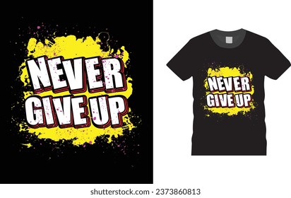 Bold, hand-lettered typography in a vibrant color palette creates a unique and motivating t-shirt design. The simple but powerful message is sure to inspire anyone who sees it.

