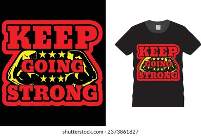Bold, hand-lettered typography in a vibrant color palette creates a unique and motivating t-shirt design. The simple but powerful message is sure to inspire anyone who sees it.

