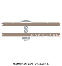 bold hardware logo vector art