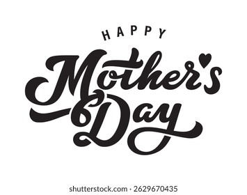 Bold and Heartfelt Mother's Day Calligraphy Design