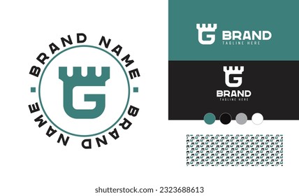 Bold and Heavy letter logo using alphabet G useful for Engineering, construction, safety brands with logo variations, pattern and colors for branding designs 