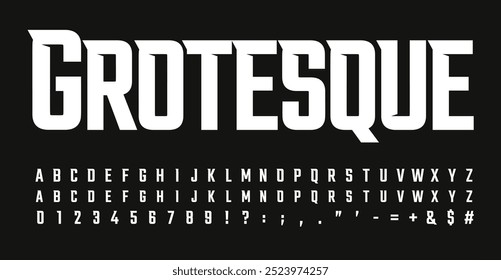 Bold high alphabet, sharp edged font, strong sans serifs letters for athletic logo, automotive branding, high impact headline, powerful typographic design. Vector typeset.