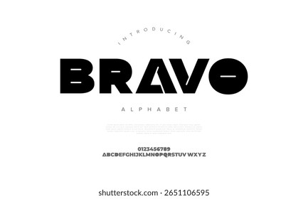 Fuente atrevida y de alto impacto diseñada con fuertes cortes geométricos, ideal para logotipos, deportes y publicidad