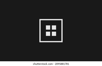 Bold home icon, creative design.