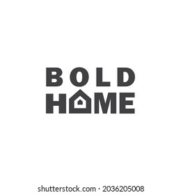Bold Home Logo Simple Templates Modern