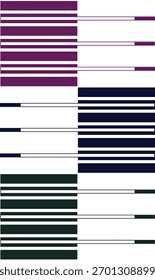 Líneas Horizontales atrevidas en tonos profundos de púrpura, azul marino y verde oscuro. ideal para proyectos de diseño contemporáneo o decoración elegante. para fondos modernos, Fondos de pantalla digitales, impresión textil, embalaje