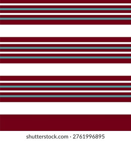 Bold horizontal stripe seamless pattern in red and white tones, classic and eye-catching style ideal for fashion and branding design