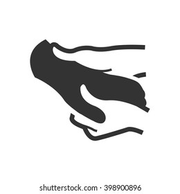 Bold Icon  Massage hands Alternative medicine icon