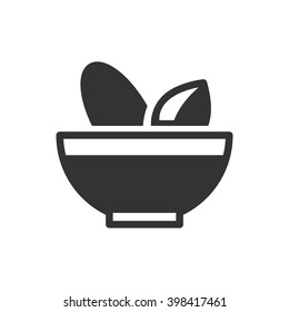 Bold Icon Mortar and pestle pharmacy icon