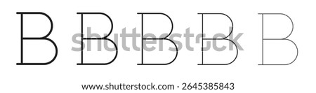 Bold icon vector illustration isolated
