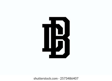 bold initial DB symbol logo design vector ideas. monogram letter DB icon logo vector design template with clean, simple and hipster styles