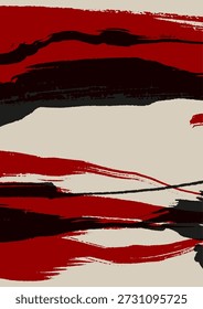 Bold ink brush strokes creating expressive abstract art, ideal for modern design, minimal visuals, and artistic concepts.