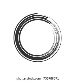 Bold Ink Brush Zen Symbol