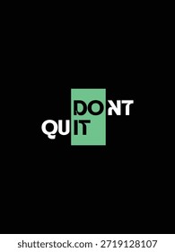 Un diseño de Vector audaz e inspirador enfocado en tomar acción y lograr objetivos personales a través de la perseverancia.