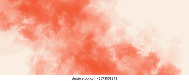 Bold and Inviting Orange Watercolor Wash with Radiant Gradients and Artistic Blends
