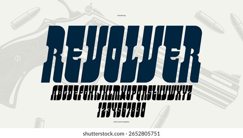Negrito itálico serif condensado fonte em estilo antigo vintage americano, oeste selvagem, salão e estilo ocidental moderna nova fonte vetor alta para logotipos e emblemas, fonte de exibição para cartazes e manchetes.
