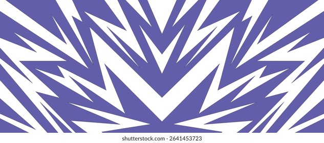 Bold jagged lines cutting across the composition creating movement.