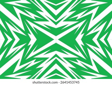 Bold jagged lines cutting across the composition creating movement.