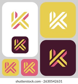 Bold "K" or "KT" logo in a modern, simple style represents strength and clarity. Its minimalist design ensures impact, while the boldness emphasizes confidence and a strong, forward-focused brand.