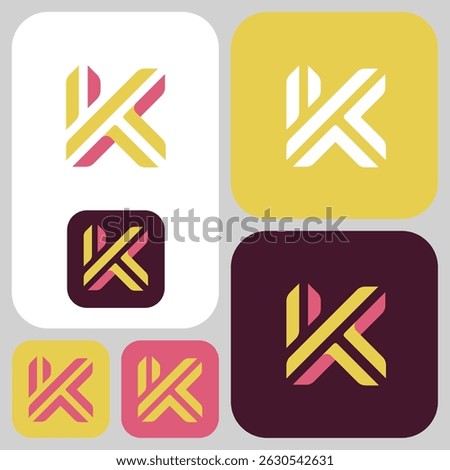 Bold "K" or "KT" logo in a modern, simple style represents strength and clarity. Its minimalist design ensures impact, while the boldness emphasizes confidence and a strong, forward-focused brand.