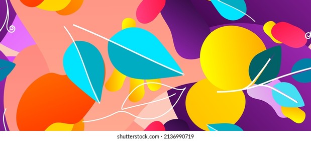 Bold Leaf Pattern. Tropical Leaf. Modern Motif. Jungle Print. Foliage Summer Seamless Pattern. Trending Vector Background. Artistic Botanical Surface. Abstract Plant. Bright Fashion. Contrast Drawing.