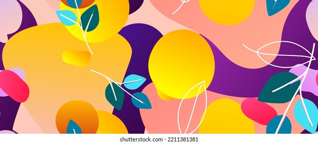 Bold Leaf Pattern. Tropical Leaf. Modern Motif. Jungle Print. Foliage Summer Seamless Pattern. Trending Vector Background. Artistic Botanical Surface. Abstract Plant. Bright Fashion. Contrast Drawing.