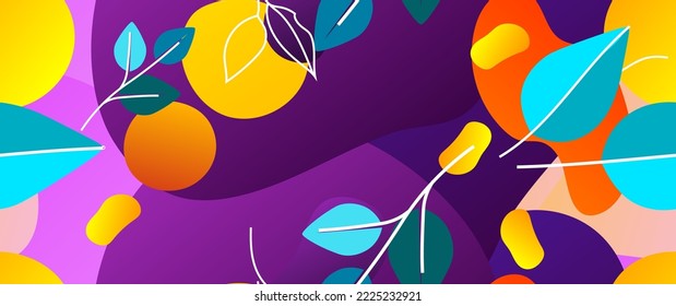 Bold Leaf Pattern. Tropical Leaf. Modern Motif. Jungle Print. Foliage Summer Seamless Pattern. Trending Vector Background. Artistic Botanical Surface. Abstract Plant. Bright Fashion. Contrast Drawing.