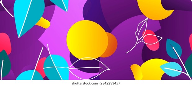 Bold Leaf Pattern. Tropical Leaf. Modern Motif. Jungle Print. Foliage Summer Seamless Pattern. Trending Vector Background. Artistic Botanical Surface. Abstract Plant. Bright Fashion. Contrast Drawing.