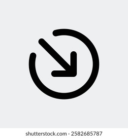 Bold Left Block Arrow Symbol