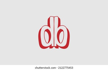 Bold letter icon BD - Initial vector design - Premium Icon, Logo vector