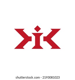 bold letter icon logo business vector design template. modern letter K and I icon logo design vector illustration with creative, future and unique styles. sport letter symbol icon logo design vector