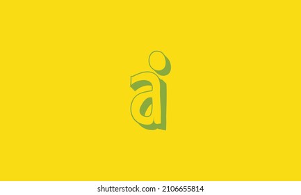 Logo de letra negrita AI - Diseño vector inicial - Icono premium, vector de logotipo