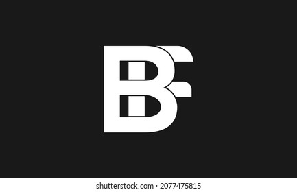 Logotipo de letra negrita BF o FB - Diseño vector inicial - Icono premium, vector de logotipo