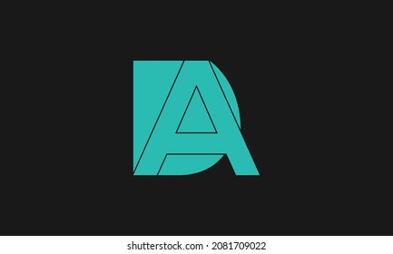 Bold letter logo DA - Initial vector design - Premium Icon, Logo vector