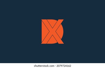 Bold letter logo DX - Initial vector design - Premium Icon, Logo vector