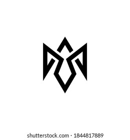 Bold Letter M Vector Logo Template